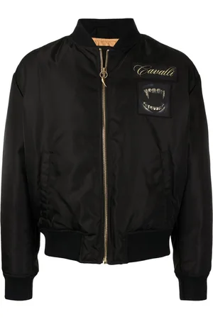 Roberto Cavalli Chaqueta bómber con apliques