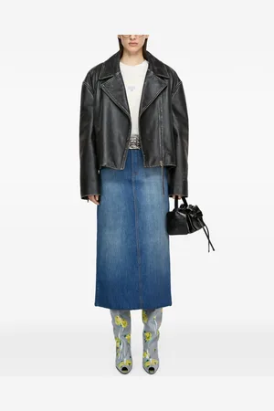 Acne Studios Chaqueta con cremallera oculta