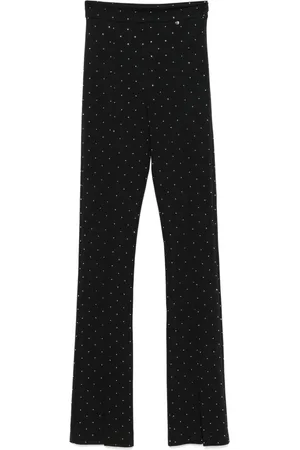 NISSA Pantalones con aplique de cristales