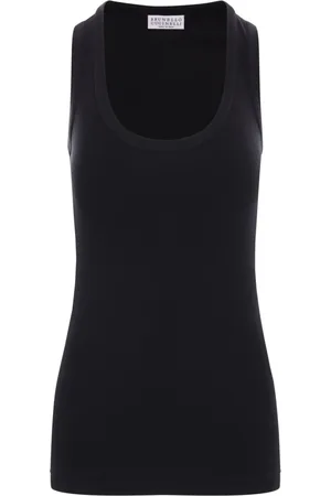Brunello Cucinelli Top de canalé