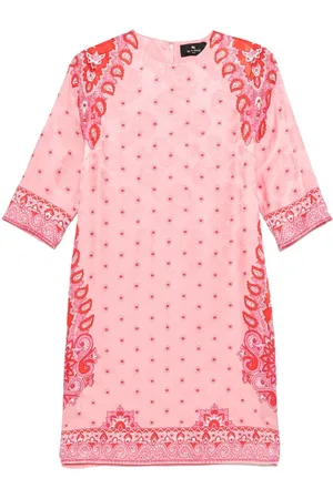 Etro Vestido corto con motivo de cachemira
