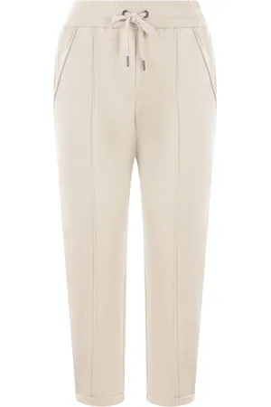 Brunello Cucinelli Pantalones con detalle Monili