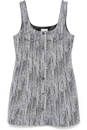 Ganni Vestido corto de tweed