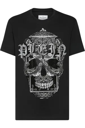 Philipp Plein Camiseta Paisley Skull