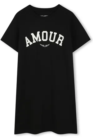Zadig & Voltaire Vestido estilo camiseta con estampado Amour