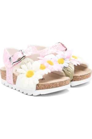 MONNALISA Sandalias con aplique floral