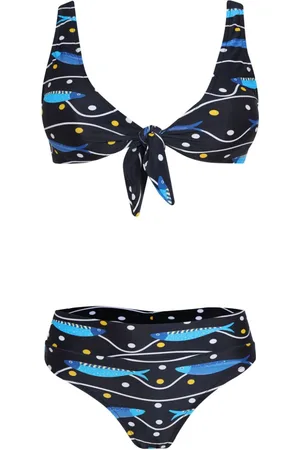 Brigitte Bikini con peces estampados