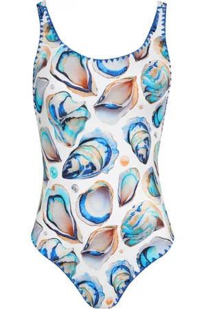 Brigitte Bañador con conchas estampadas