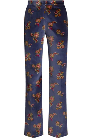 Etro Pantalones acampanados con motivo floral