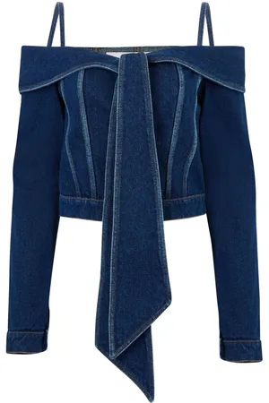 Nina Ricci Chaqueta vaquera con hombros descubiertos