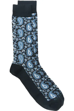 Etro Calcetines con motivo de cachemira