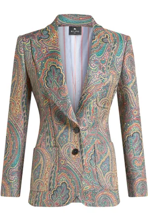 Etro Blazer con estampado de cachemira
