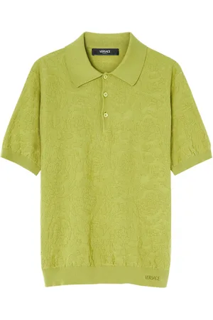 VERSACE Polo de punto Barocco Sea