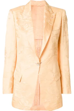 Jean Paul Gaultier Blazer con motivo floral en jacquard