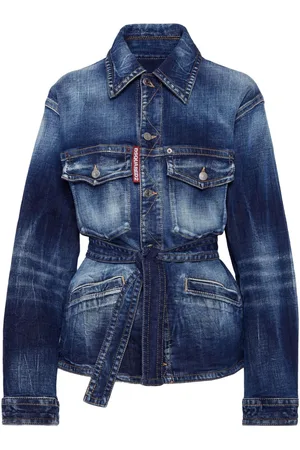 Dsquared2 Chaqueta vaquera con cinturón