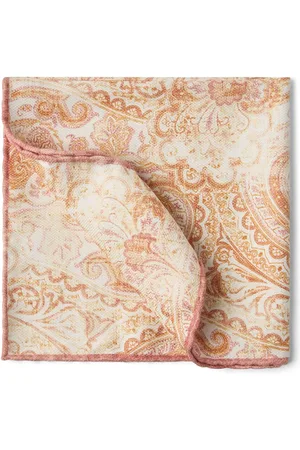 Brunello Cucinelli Pañuelo de bolsillo de seda reversible