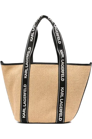 Karl Lagerfeld Bolso de playa con parche del logo