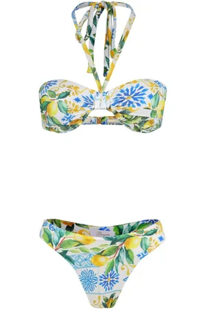 Brigitte Set de bikini con limón estampado