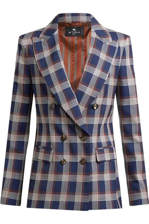Etro Blazer de tweed a cuadros