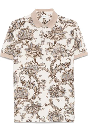 Etro Polo con estampado de cachemira