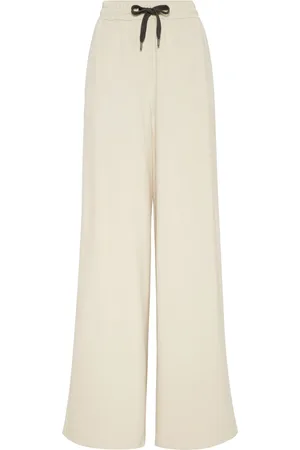 Brunello Cucinelli Pantalones anchos con cordones