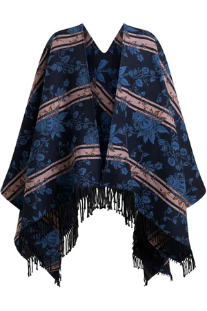 Etro Capa con motivo floral en jacquard