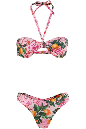 Brigitte Set de bikini con limón estampado