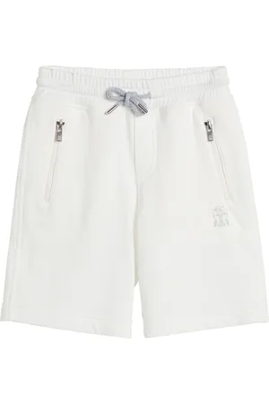 Brunello Cucinelli Bermudas con logo estampado