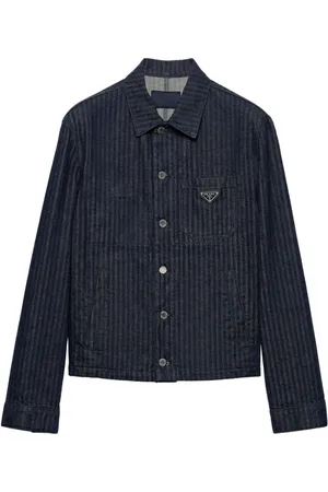 Prada Chaqueta vaquera con motivo chevron