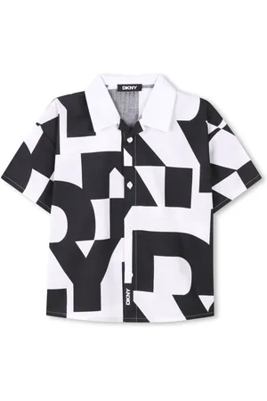 DKNY Camisa con motivo geométrico