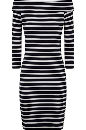 Ralph Lauren Vestido midi a rayas