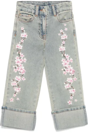 MONNALISA Vaqueros con bordado floral