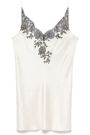 CARINE GILSON Slip dress con encaje