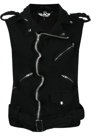 Comme des Garçons Chaleco con bolsillo con cremallera