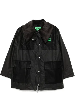 Barbour Abrigo encerado de x Ganni