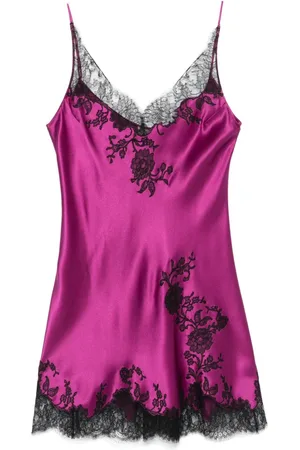 CARINE GILSON Slip dress con encaje