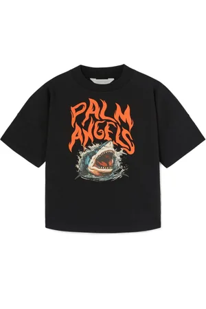Palm Angels Camiseta con estampado gráfico de tiburón