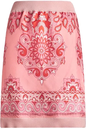 Etro Falda con panel estampado