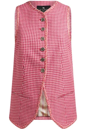 Etro Chaleco a microcuadros