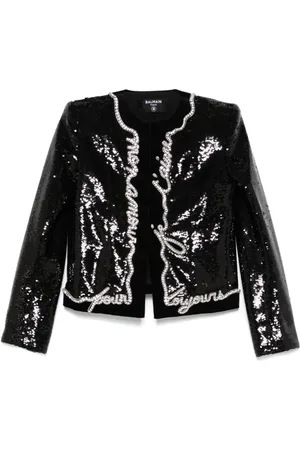 Balmain Chaqueta con estampado Love Letter