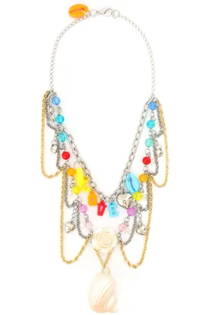 AMIR SLAMA Collar de cadena con colgantes