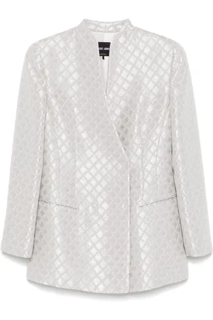 Giorgio Armani Blazer con lentejuelas y doble botonadura
