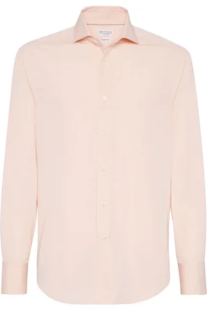 Brunello Cucinelli Camisa con pliegues