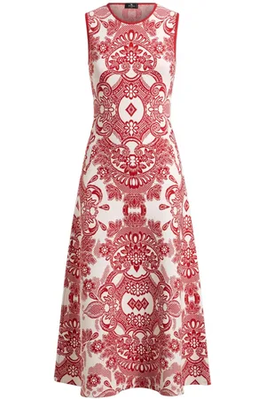 Etro Vestido midi con motivo en jacquard