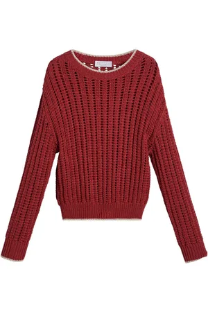 Brunello Cucinelli Jersey de punto abierto