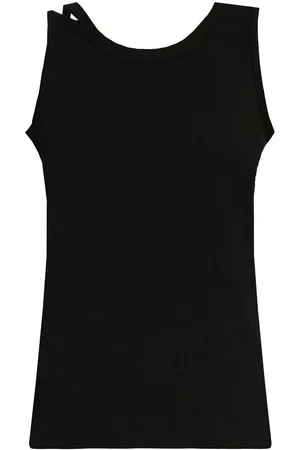 YOHJI YAMAMOTO Camiseta de tirantes con cuello redondo