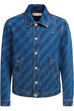 Marni Chaqueta vaquera con rayas diagonales