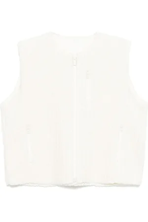 Issey Miyake Chaleco con pliegues de tejido polar
