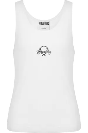 Moschino Chaleco con logo bordado