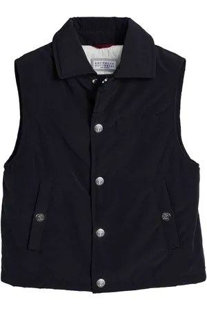 Brunello Cucinelli Chaleco acolchado estampado